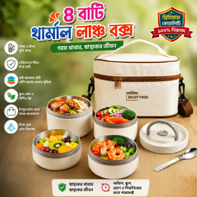 3 layer Thermal Lunch Box With Aluminum Foil Bag