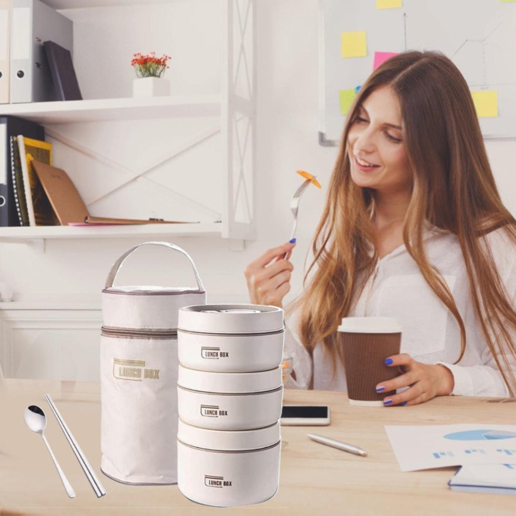 3 layer Thermal Lunch Box With Aluminum Foil Bag