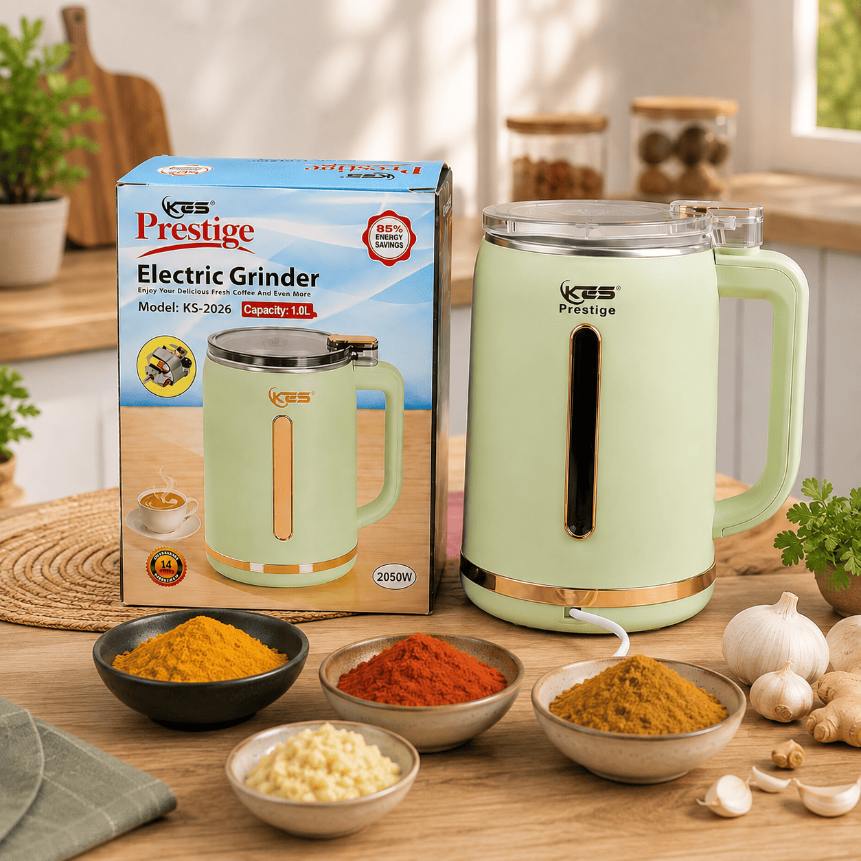KES Prestige Electric Grinder 1.0L (Model: KS-2026)