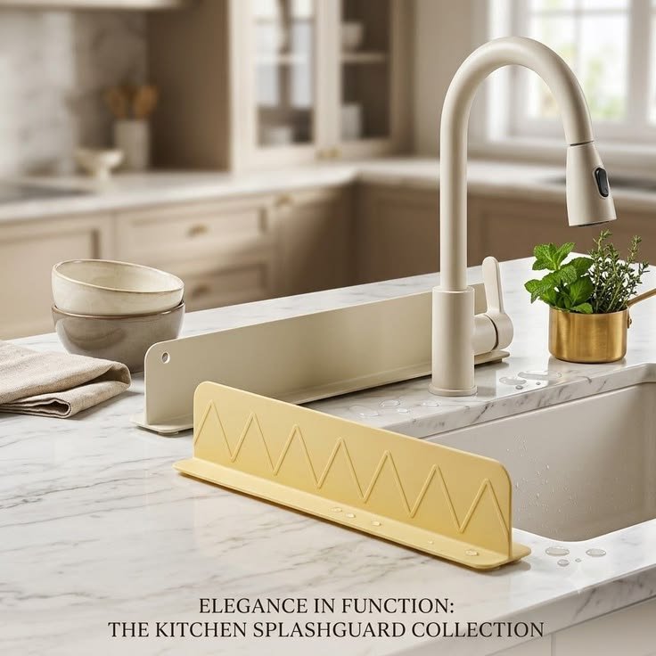 Silicone Sink Splash Guard – Keep Your Kitchen & Bathroom Clean and Dry