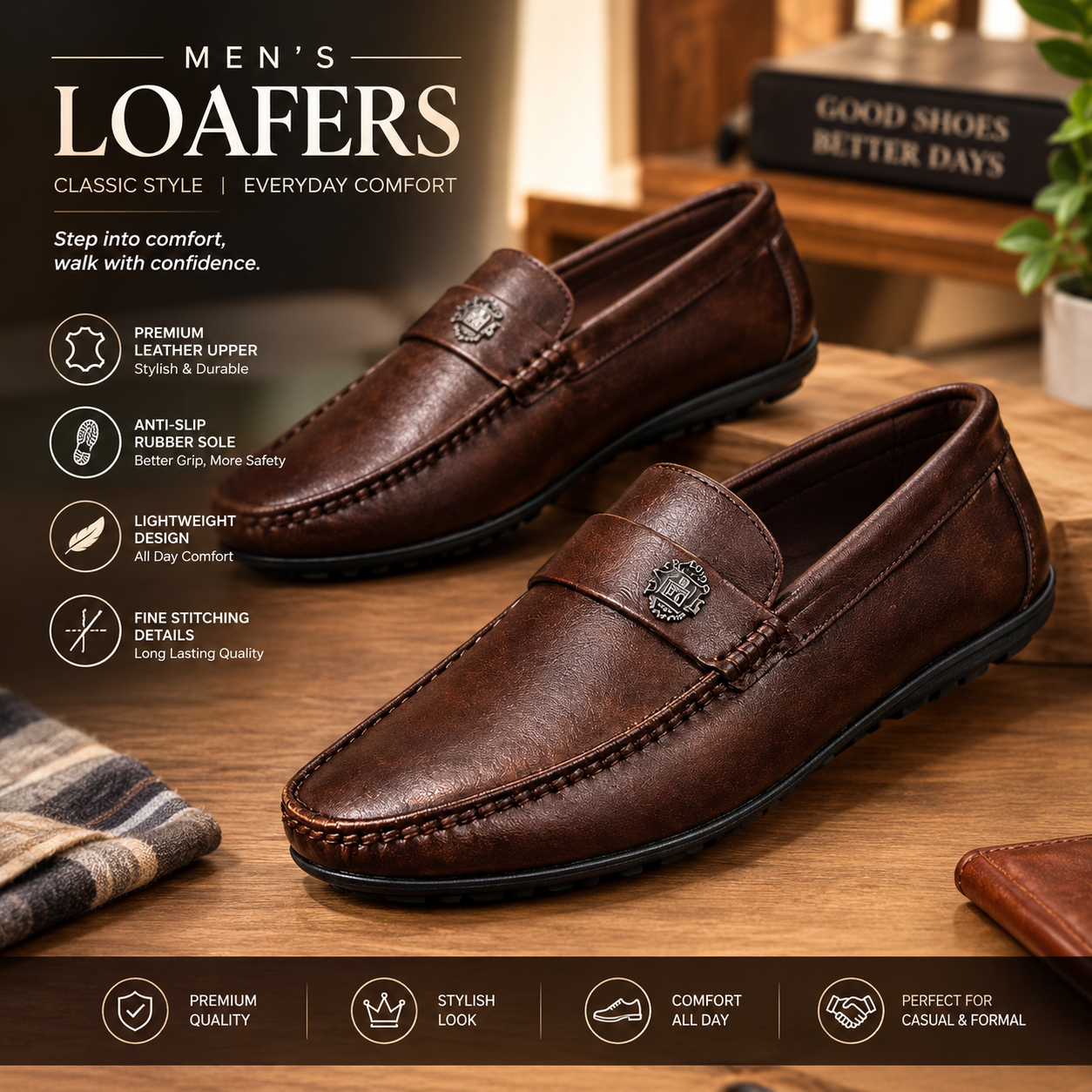 Men’s Premium Leather Loafers